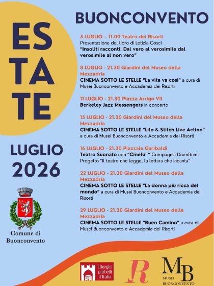 Estate Buonconvento - Eventi Luglio 2026