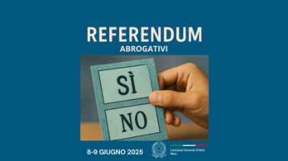Referendum abrogativi ex art. 75 della costituzione indetti per i giorni 8/9 giugno 2025 - Informazioni - Convocazione Comizi Referendum abrogativi ex art. 75 della costituzione indetti per i giorni 8/9 giugno 2025 - Informazioni - Convocazione Comizi