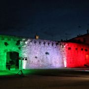 Mura civiche illuminate Cinta muraria lato P.Le Garibaldi